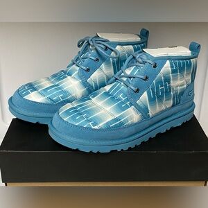 UGG Neumel LTA Wavelength Mens Insulated Winter Snow Boots Size 9 Blue White NEW